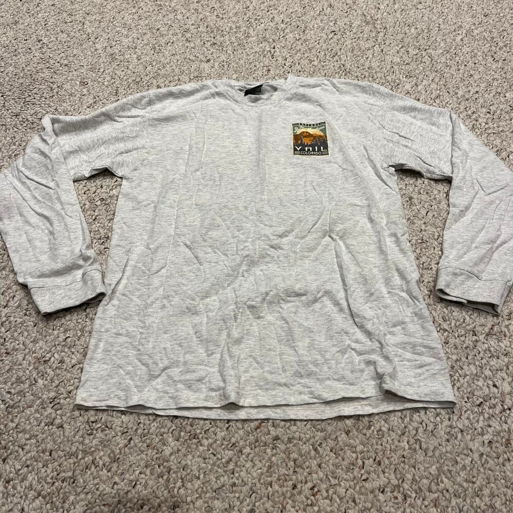 Vail Colorado Long sleeve T-Shirt Sz M Light Gray Rocky Mountain Colorado
